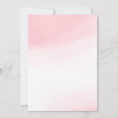 Teddy Bear Girl Baby shower Kaart (Achterkant)