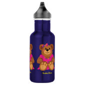 Teddy Bear Girl Cute Kinder Water Flacon met naam Waterfles (Rechts)