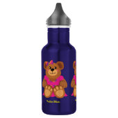Teddy Bear Girl Cute Kinder Water Flacon met naam Waterfles (Links)