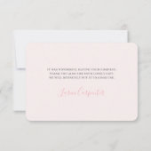 Teddy Bear Girl Thank You Card Bedankkaart (Achterkant)