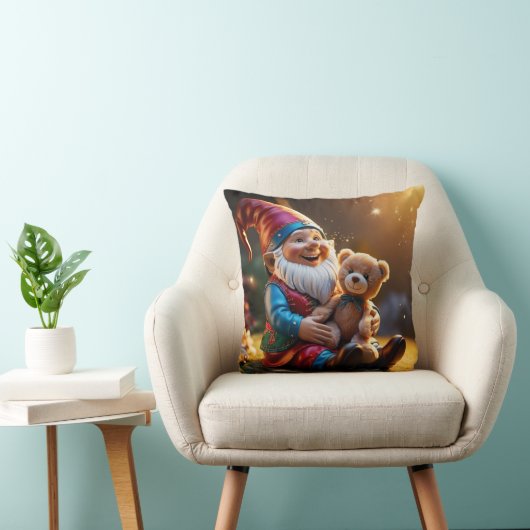 Teddy Bear Gnome Kussen (Stoel)