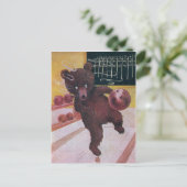 Teddy Bear Goes Bowling Briefkaart (Staand voorkant)