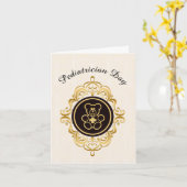 Teddy Bear Gold Outline Pediatrische Bedankt Card Kaart (Gele Bloem)
