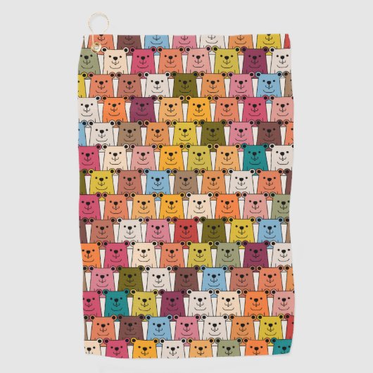 Teddy Bear Golfhanddoek (Voorkant)