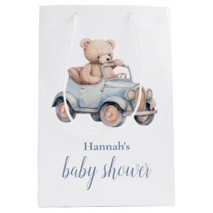 Teddy Bear Grandmillennial Baby shower Medium Cadeauzakje