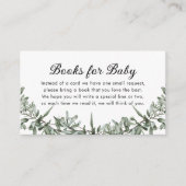 Teddy Bear Greenery Books voor Baby Informatiekaartje (Voorkant)