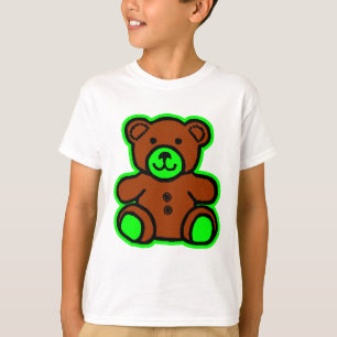 Teddy Bear Groen Bruin Het MUSEUM Zazzle Gifts T-shirt