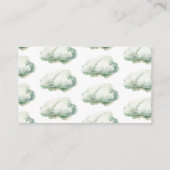 Teddy Bear Groene Ballon Baby shower Luier Raffle Informatiekaartje (Achterkant)