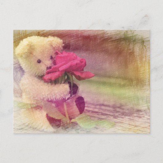 Teddy Bear Groeten Briefkaart (Voorkant)