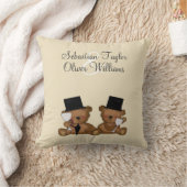 Teddy Bear Grooms Wedding Kussen (Deken)