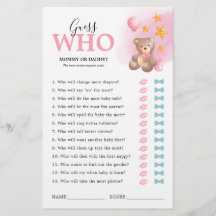 Teddy Bear Guessing Baby shower Game