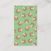 Teddy Bear Guessing spel Informatiekaartje (Achterkant)