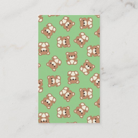 Teddy Bear Guessing spel Informatiekaartje (Achterkant)