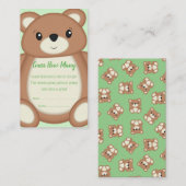 Teddy Bear Guessing spel Informatiekaartje (Voorkant / Achterkant)