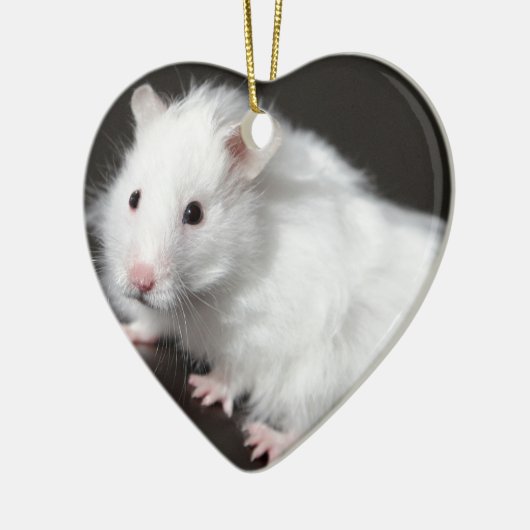 Teddy Bear Hamster Keramisch Ornament (Links)