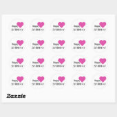 Teddy Bear Happy Birthday Ronde Sticker (Vel)