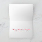 Teddy Bear Happy Valentine's Day Card Kaart (Binnen)