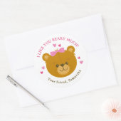 Teddy Bear Happy Valentine's Day Sticker for Girls (Envelop)