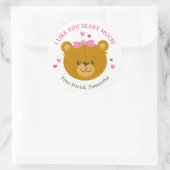 Teddy Bear Happy Valentine's Day Sticker for Girls (Tas)