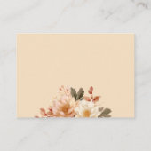 Teddy Bear Herfst Herfst Baby shower Boeken voor B Informatiekaartje (Achterkant)