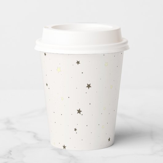 Teddy Bear Hete Ballon Barly Wachten Baby shower Papieren Bekers (Achterkant)