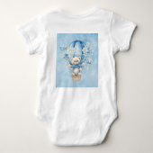 Teddy Bear Hete Luchtballon Boy Baby shower Gift Romper (Achterkant)