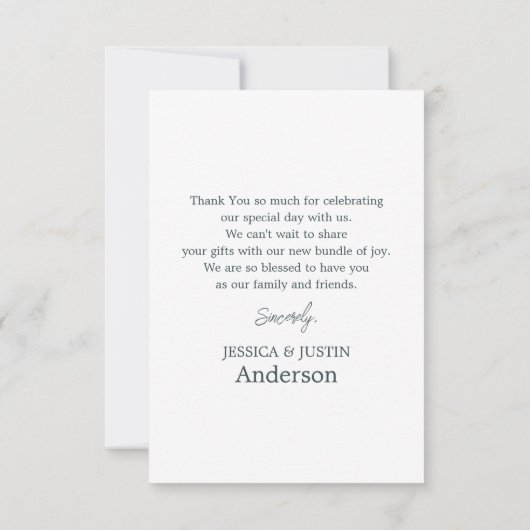 Teddy Bear Hete Luchtballon Dank u Bedankkaart (Achterkant)