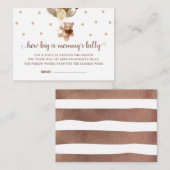 Teddy Bear Hoe groot is mama's Belly Game Kaart (Voorkant / Achterkant)