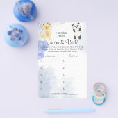 Teddy Bear Hoe oud waren mama- en papa-doucheruimk Flyer (Enkel)