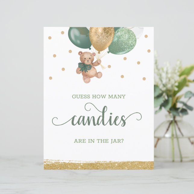 Teddy bear hoeveel Snoepjes in het teken van de kl (Staand voorkant)