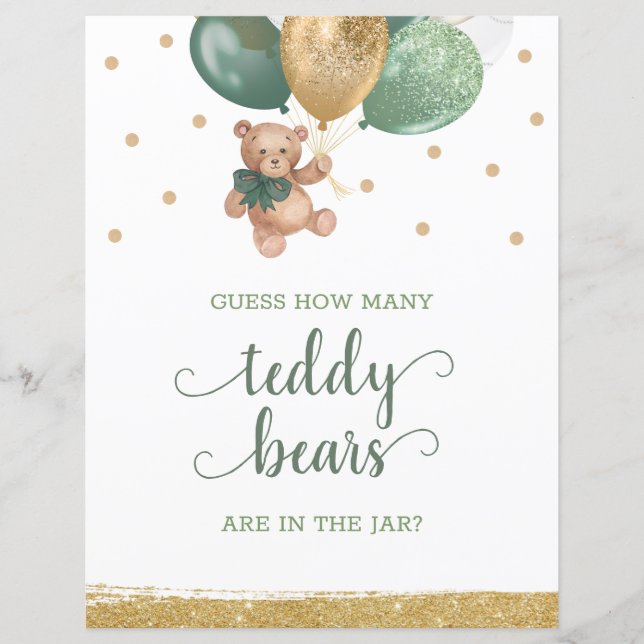 Teddy bear hoeveel Teddy Bars in de pot. (Voorkant)