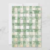 Teddy Bear Holiday We Can Bearly Wait Baby Shower Kaart (Achterkant)