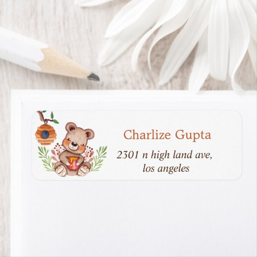 Teddy Bear Honey Bee Etiket (Insitu)
