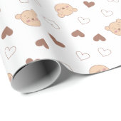 Teddy Bear hoort het ompakken papier (Rol Hoek)