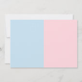 Teddy Bear Hot Air Ballon Geslacht Kaart (Achterkant)