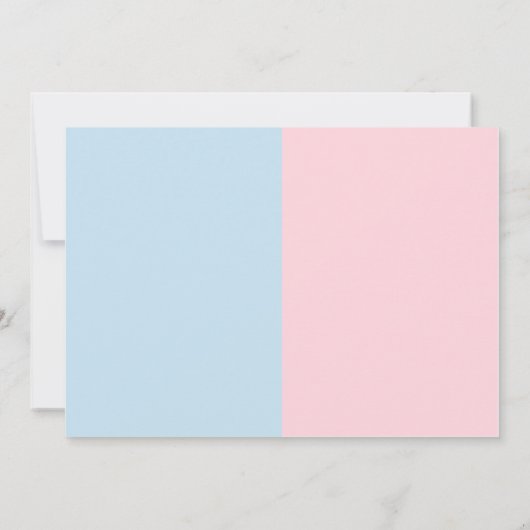 Teddy Bear Hot Air Ballon Geslacht Kaart (Achterkant)