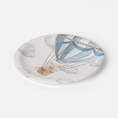 Teddy Bear Hot Air-ballon Papieren Bordje (Gekanteld)