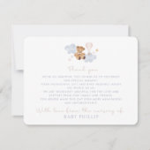 Teddy Bear & Hot Air Balloon, uit de kwekerij van Kaart (Voorkant)