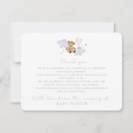 Teddy Bear & Hot Air Balloon, uit de kwekerij van Kaart