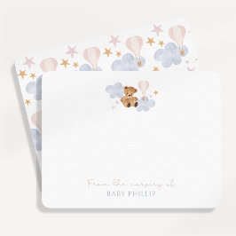 Teddy Bear & Hot Air Balloon, uit de kwekerij van Kaart