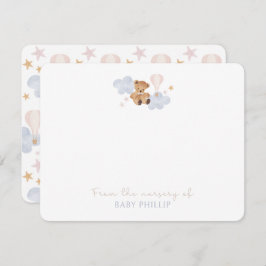 Teddy Bear & Hot Air Balloon, uit de kwekerij van Kaart