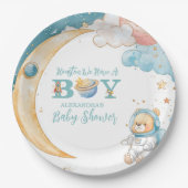 Teddy Bear Houston: We hebben een jongen in de rui Papieren Bordje (Voorkant)