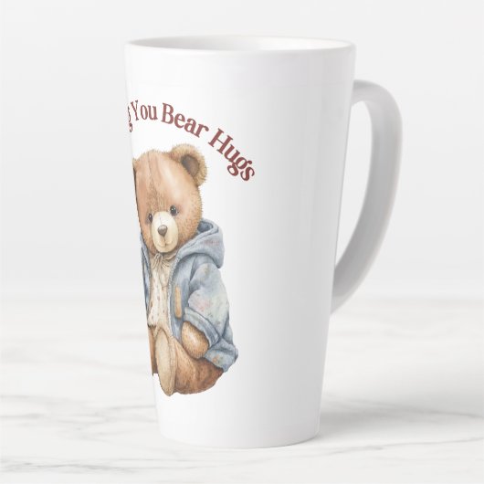 Teddy Bear Hug Latte Mok (Rechterhoek)