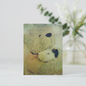 Teddy Bear Hugs A Guinee Pig Briefkaart (Staand voorkant)