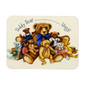 TEDDY BEAR HUGS MAGNET *Customize Magneet (Horizontaal)