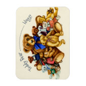 TEDDY BEAR HUGS MAGNET *Customize Magneet (Verticaal)