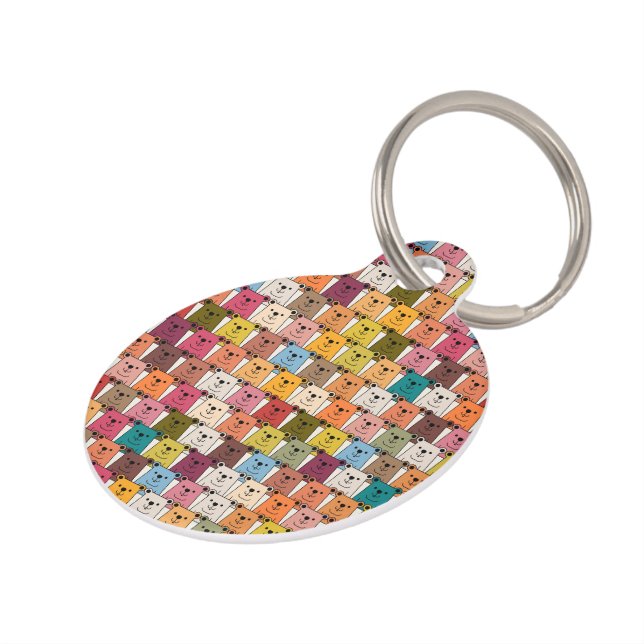 Teddy Bear Huisdierpenning (Zijkant)