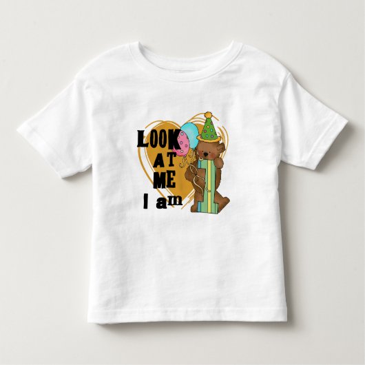 Teddy Bear Ik ben 1 Verjaardag T-shirts en geschen (Voorkant)