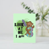 Teddy Bear Ik ben 3 Verjaardag Tshirts en Geschenk Briefkaart (Staand voorkant)