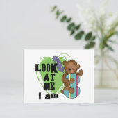 Teddy Bear Ik ben 3 Verjaardag Tshirts en Geschenk Briefkaart (Staand voorkant)